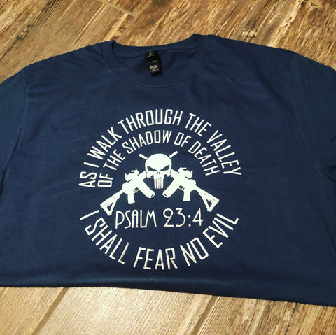 Peacekeepers PSalm 23:4 T-shirt
